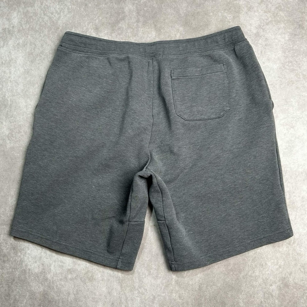 Polo Ralph Lauren Shorts Mens XL Gray Sweat Double Knit Tech Fleece Pony - Picture 2 of 9